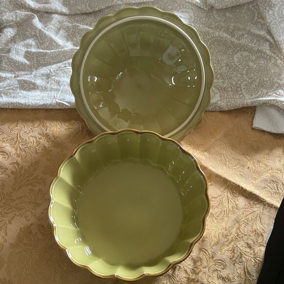 Casafina Casa Stone Covered Casserole Dish - Autumn Waves Portuguese Stoneware. - Picture 7 of 9